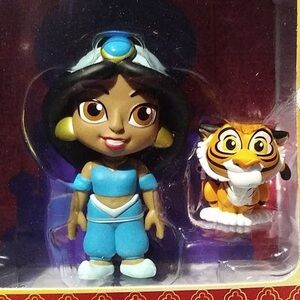 Disney Jasmine and Rajah Action Figure Set - Blue and Orange
